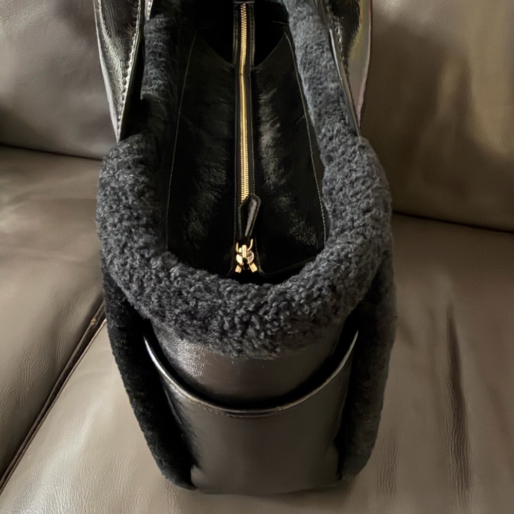 Kate Spade Jett Faux Shearling Tote Large Bag - Picture 6 of 8